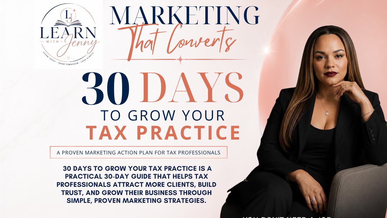 2026 Marketing that Converts - 30 Days to Grow Your Tax Practice